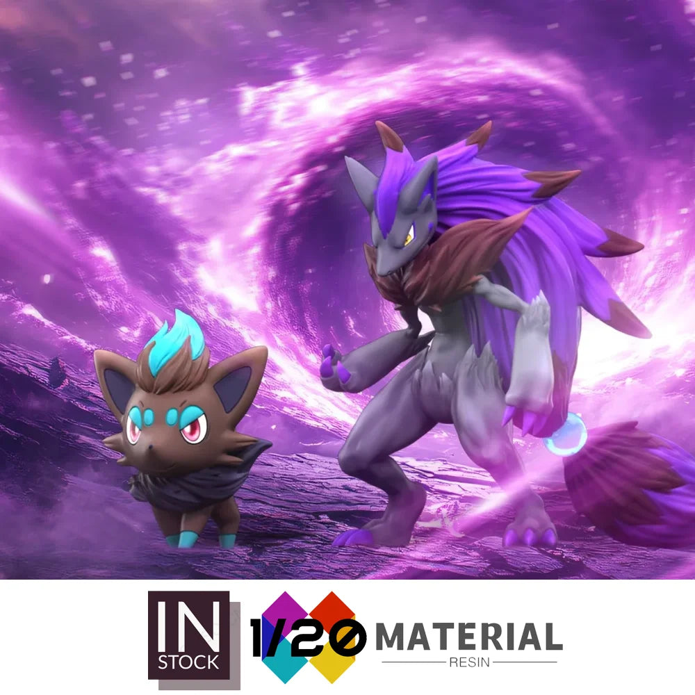 [In Stock]1/20 Resin Scale World [WONDER] - Zorua & Zoroark [Split RE-MENT]