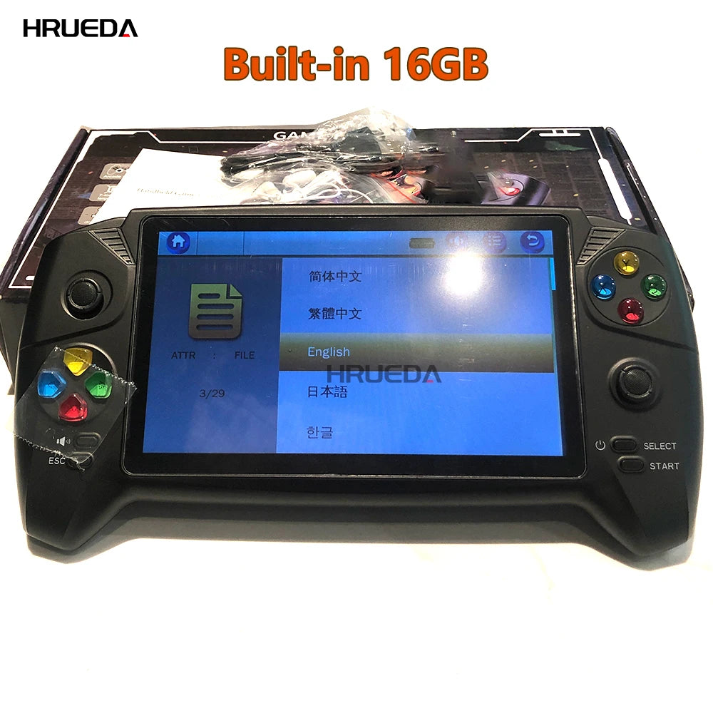 2023 NEW Handheld Game Players Classic 7.0 inch Handle Retro Game Console Dual joysticks for PS1 GBA NES FC Game Player New