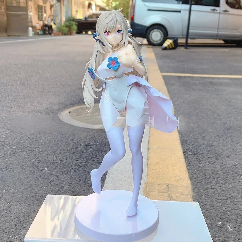 In Stock Anime Figure Pure White Elf  Action Figure Home/Office Decoration Japanese Anime Collection Toys Hentai Model Doll Gift