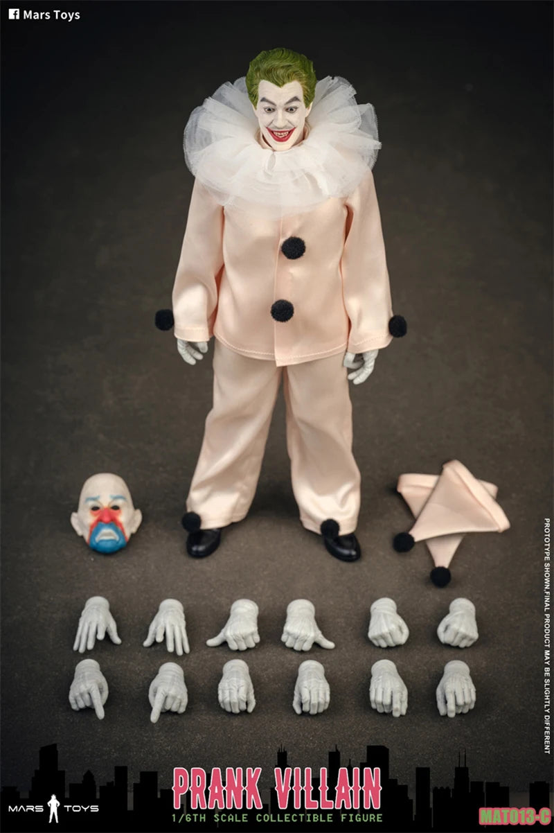 In Stock Mars Toys MAT013 1/6 Prank Villain Figure Model 12'' Soldier Action Figure Body Doll Full Set Collectible Toy