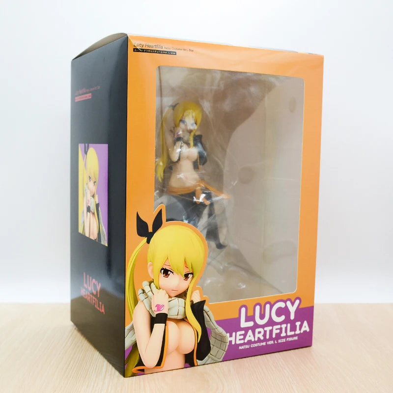 27cm Fairy Tail Mirajane Strauss Swimsuit Sexy Anime Girl Figure Erza Scarlet/Lucy Heartfilia Action Figure Model Doll Toys Gift