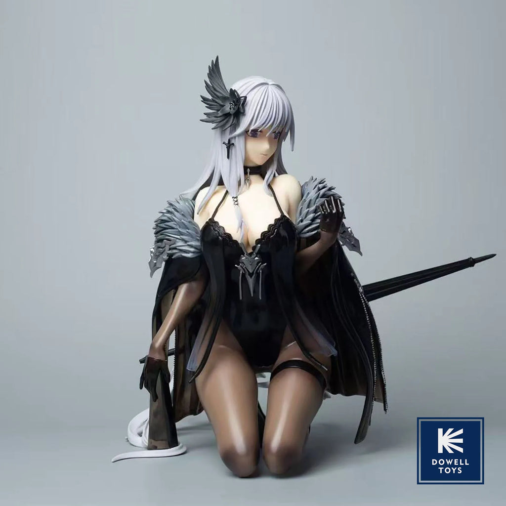 27cm Lachesis Misty Anime Figure Kneeling Beauty Girl Statue Computer Desktop Ornament Doll Collectible Toy Festival Gift