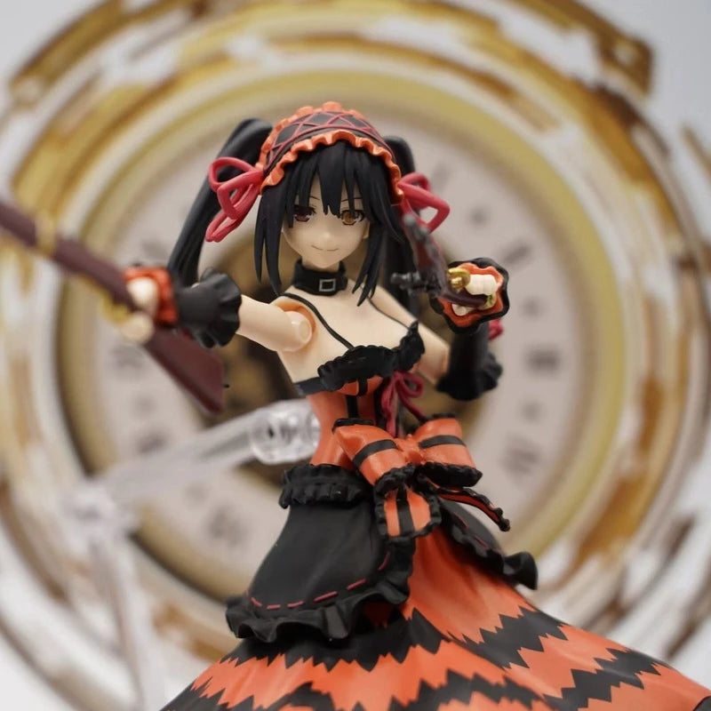 New Figma585 DATE A LIVE Tokisaki Kurumi Action Figure Tide Decoration ACGN Desktop Decoration Birthday Gift