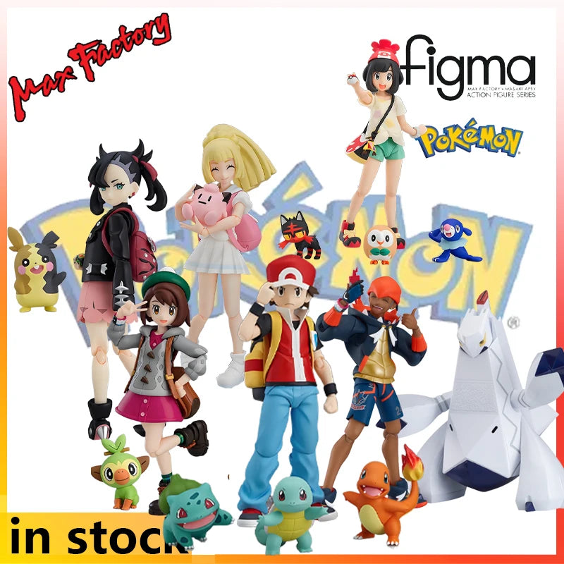 MAX Original Finished Product Movable Exquisite Doll Figma Series Origin of Pok É Mon Anime Toys Model Festival Gift for Boys