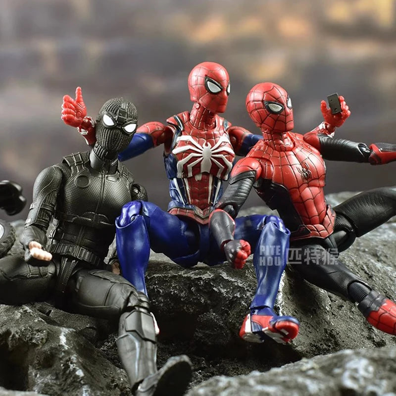 Spider Man Upgrade Suit Ps4 Game Edition Spiderman Action Figure Collectable Model Toy