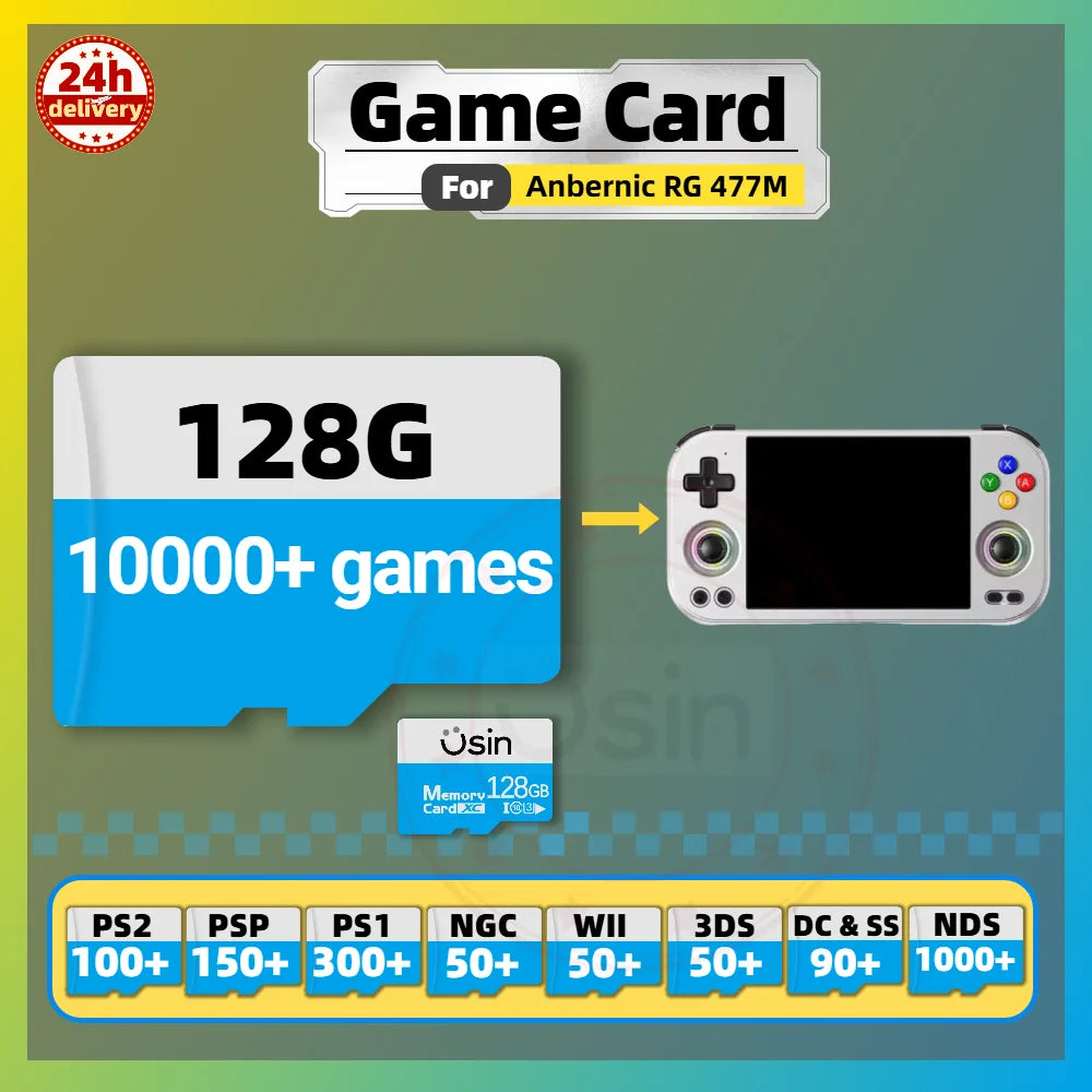 Game SD Card For Anbernic RG477M RG 477M Gaming Console Memory TF Retro Games Portable Handheld Gaming Plug&play 1TB 512G 256G