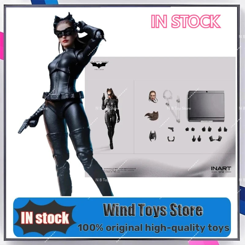 In Stock Original Hot Game INART 1/12 Batman The Dark Knight Rises Catwoman Action Figure Collection for Kids Gift