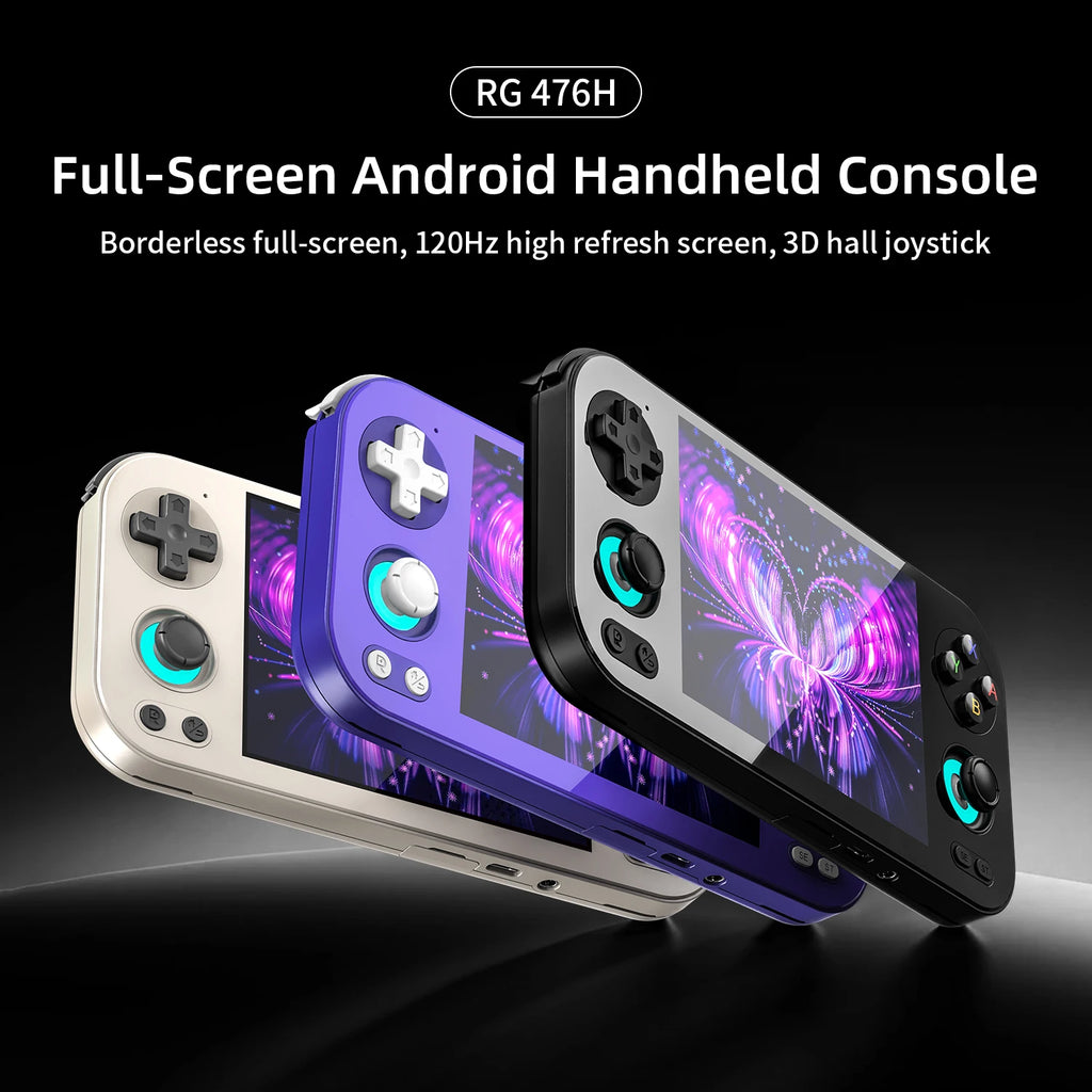 ANBERNIC RG 476H Android Handheld Game Console 4.7"HD Multi-touch Full Screen Hall Triggers Wifi Retro Video Games Player RG476H