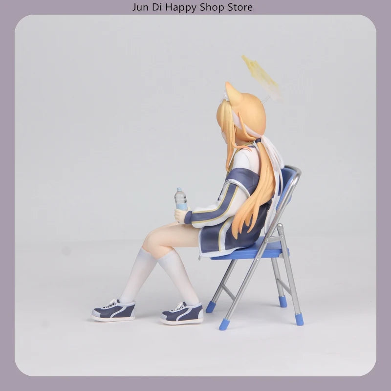 Blue Archive Iochi Mari Gymnastics Uniform 18cm Sitting Pose Anime Figure Statue Desktop Decoration Gift
