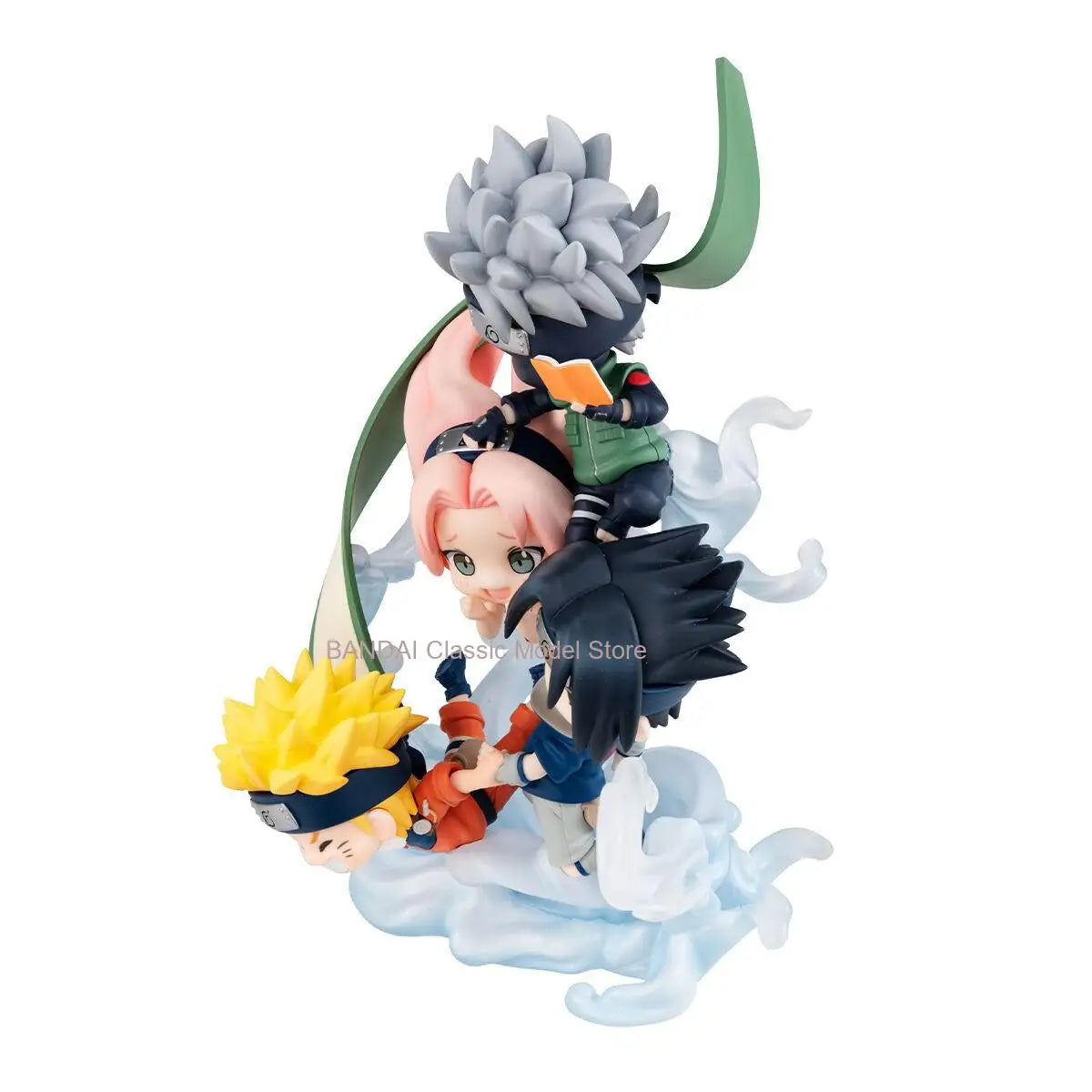 100% MegaHouse FigUnity Naruto Original Shippuuden Uzumaki Naruto Haruno Sakura Hatake Kakashi Uchiha Sasuke Collection Series