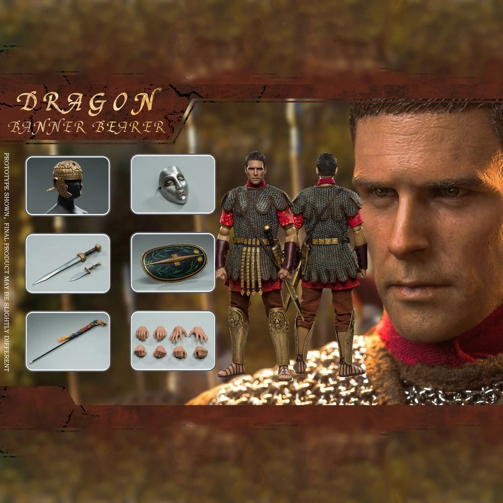 HHMODEL X HAOYUTOYS 1/6 Empire Series Dragon Flag Bearer 12 Inch Action Figure - Full Set Collectible Model Toy for Display