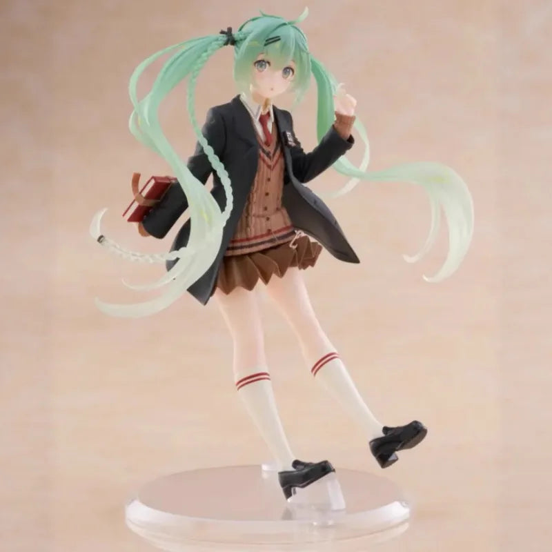 Taito Original Vocaloid-Figur Hatsune Miku (Preppy-Version, 18 cm) – Sammlerstück, Spielzeugfigur, Geburtstagsgeschenk