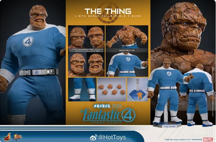 In Stock Original Hottoys Ht 1/6 Scale Mms813 Thing Ben Grimm Fantastic Four Action Figure Collectible Model Birthday Toy Gift