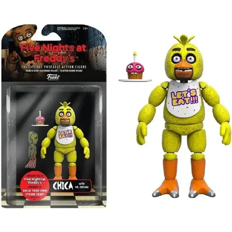 14cm FNAF Figures SUN & MOON Joker Freddy Bonnie Foxy Chica Fazbear Bear Action Figure Movable Figurine Dolls Toys