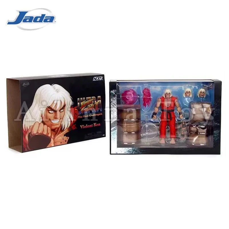 Jada Toys 1/12 6inch Action Figure Ultra Street Fighter II: The Final Challengers Violent Ken Anime Model