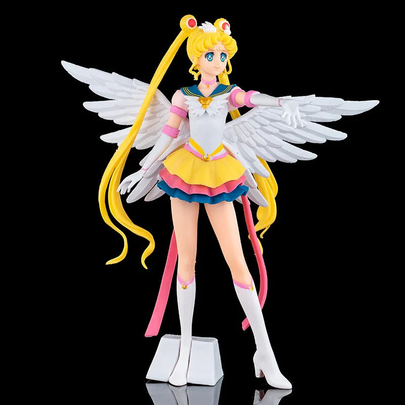 23cm Anime Sailor Moon Action Figure Doll Princess Serenity Cake Ornaments Collection PVC Tsukino Usagi Figure Model Toys Gifts