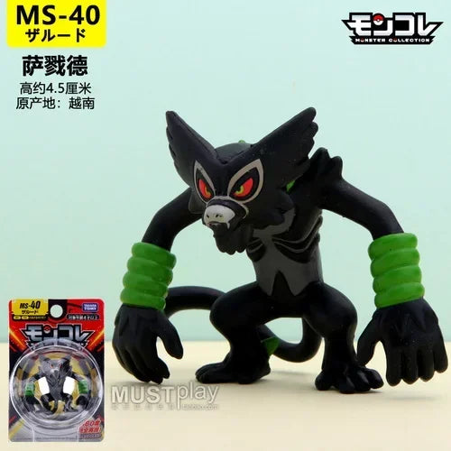 Original Takara Tomy  Figures Zeraora Machamp Rillaboom Zarude Drakloak Darkrai Action Figure Collected Ornament Model Toys