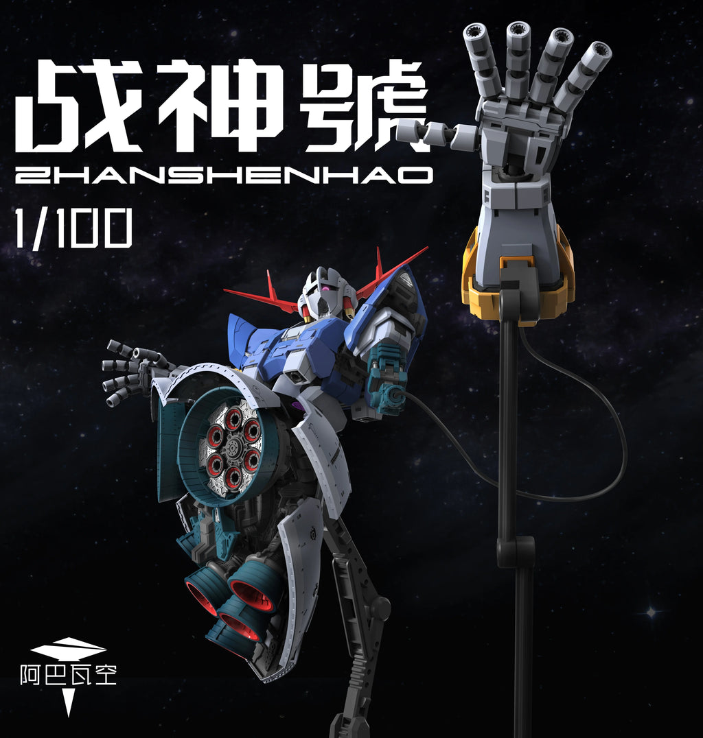 【New product】ABWK Model Zeong MG 1/100 ZHANSHENHAO MSN-02 Assembly Model Kit Robot Action Figure with Effect Parts Display Base