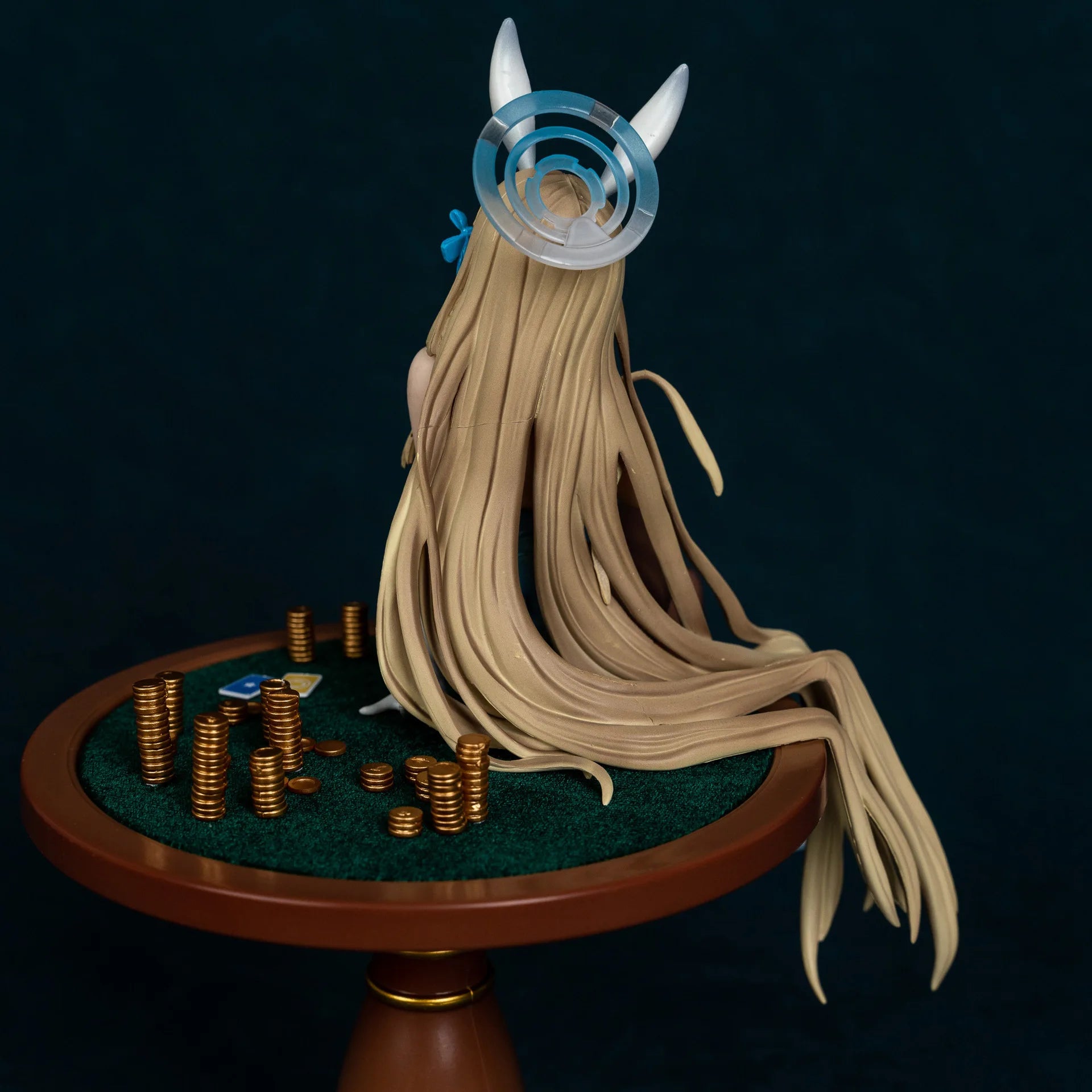27cm Blue Archive Ichinose Asuna Bunny Girl Sit In Table Game Girl Figures Models Statue Model Boy Collectible Ornament Doll Toy