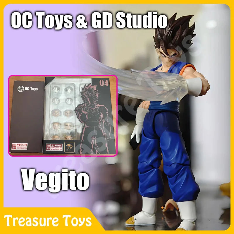 OC Toys GD Studio Dragon Ball Z SHF Super Saiyan God Vegetto Vegito Аниме Фигурки Фигурки Модели Детски Подаръци Играчки