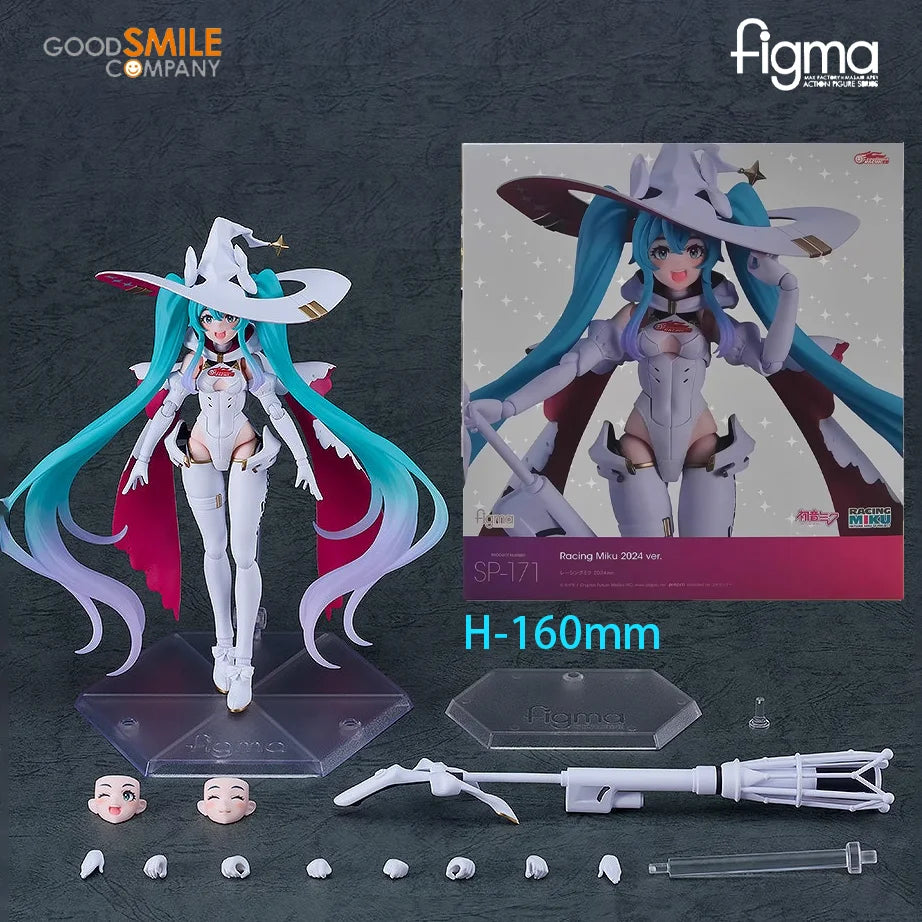 In stock GSC GSAS figma SP-171 Racing Miku 2024 Hatsune Miku Action Figures Anime Model Genuine Boxed Toy Gift