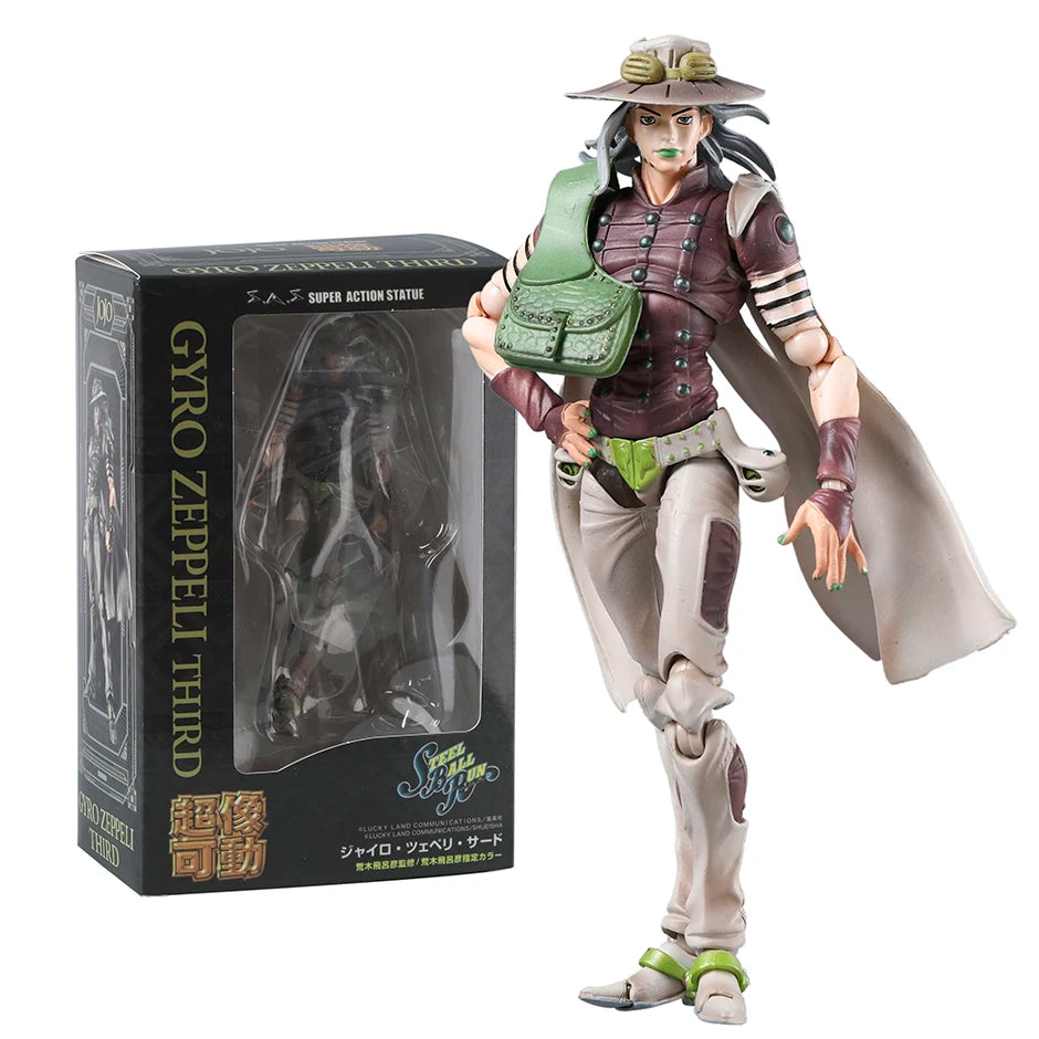 SAS Steel Ball Run Gyro Zeppeli Third Action Figure Model Gift Collectible Figurine