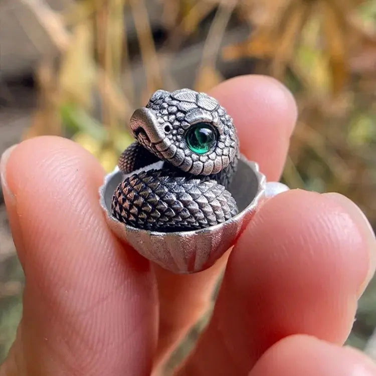 925 Sterling Silber Vintage Schlangenanhänger Gratis mit verstellbarem 13-18CM Seilkettenarmband für Frauen Männer Schmuck