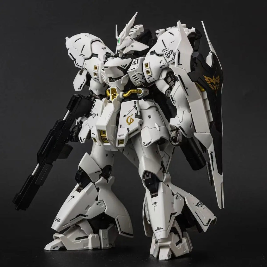 star model RG 1/144 Assembly Model Kit MSN-04 White Sazabi With special effects Action Figure Robot Plastic Model robot toy gift