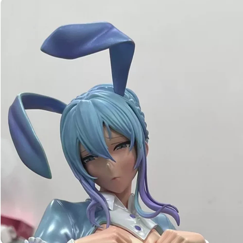 Anime Figure One Fourth Scale Yukino Yukinoshita Snow Woman Bunny Girl Crouching Two Dimensional Pvc Statue For Adult Collector