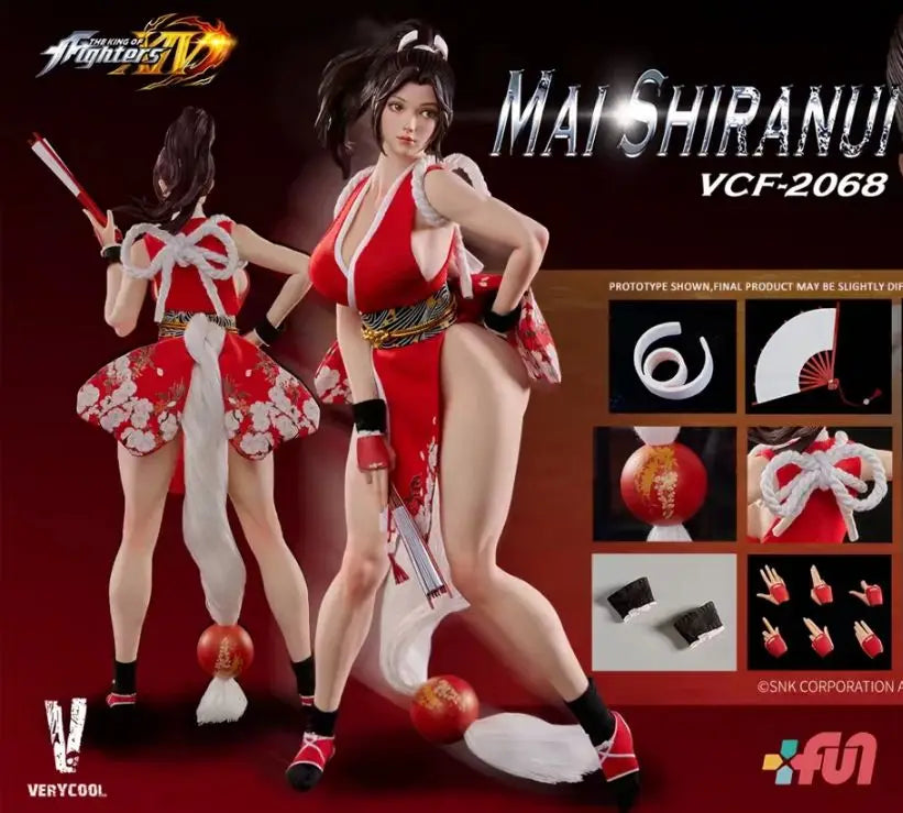 In-stock VERYCOOL SNK The King of Fighters XIV Mai Shiranui 1/6 Action Figure Model Collectible Gift