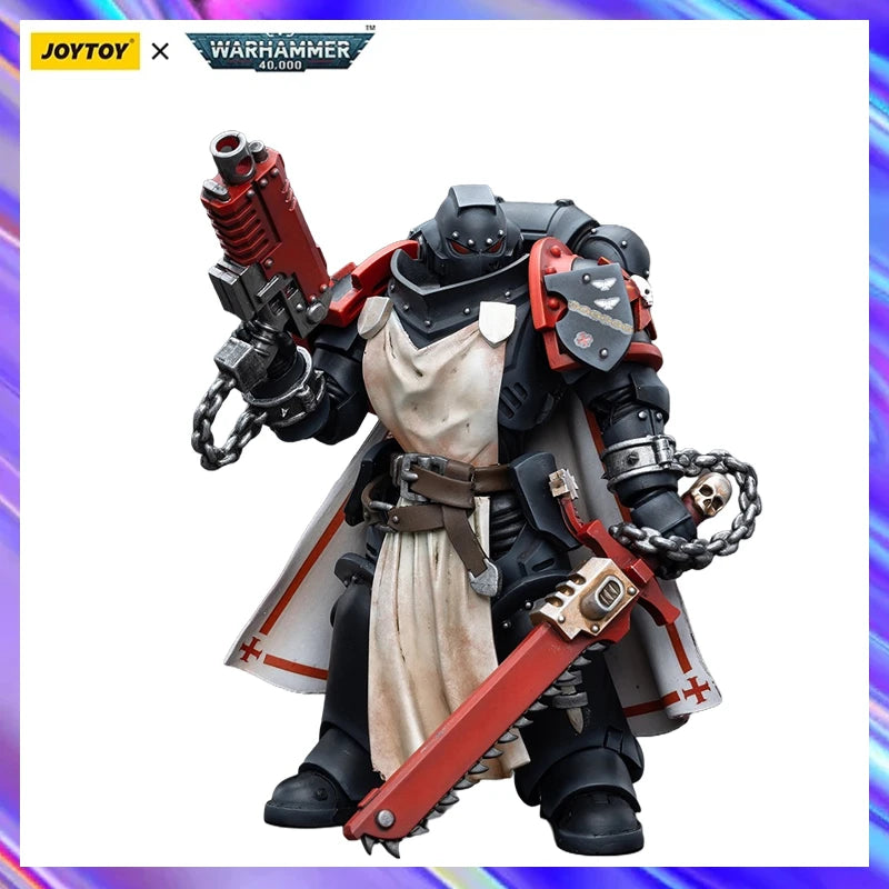 Original in Stock JOYTOY Warhammer 40K Black Templars Primaris Sword Brethren Harmund 1/18 Figures Models Toys Collection Gifts