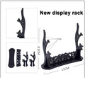 18cm Game Counter Peripheral Rotatable Karambit Metal Model Crimson Net/Black Laminated Board/Gradient Color Claw Knife Toy Safe
