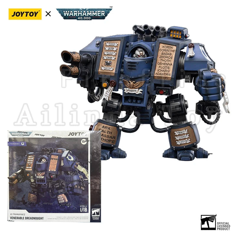 JOYTOY 1/18 Actionfigur Mecha 40K Space Marines Ultramarines Venerable Dreadnought Neuauflage Version Anime Spielzeug Geschenk