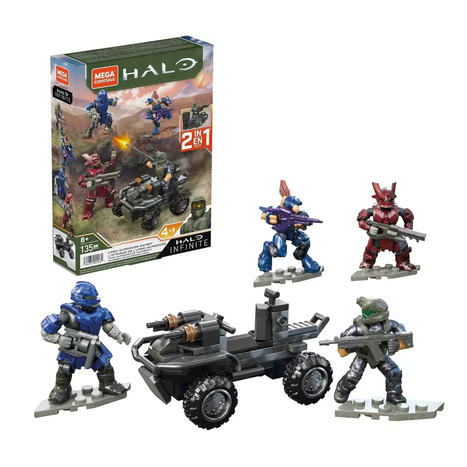 Mega Bloks Mongoose Outriders Gungoose Gambit Ghost of Requiem Loose Mini Action Figure Collectible Toy for Decoration And Gift