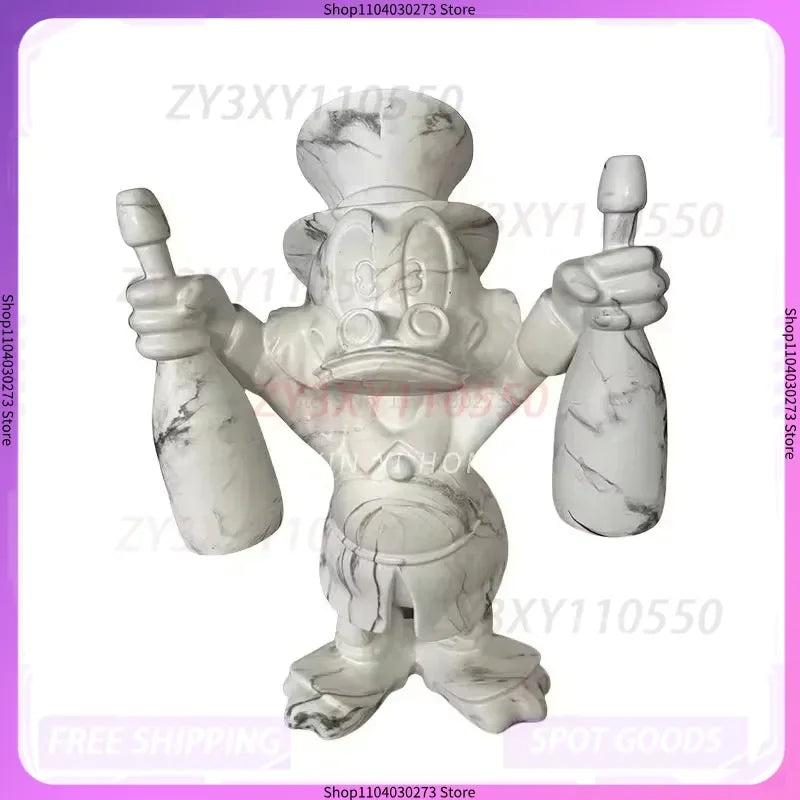 2025 New Electroplated Donald Duck Wine Bottle Fiberglass Creative Decoration Personalized Indoor Cartoon Customized Gift