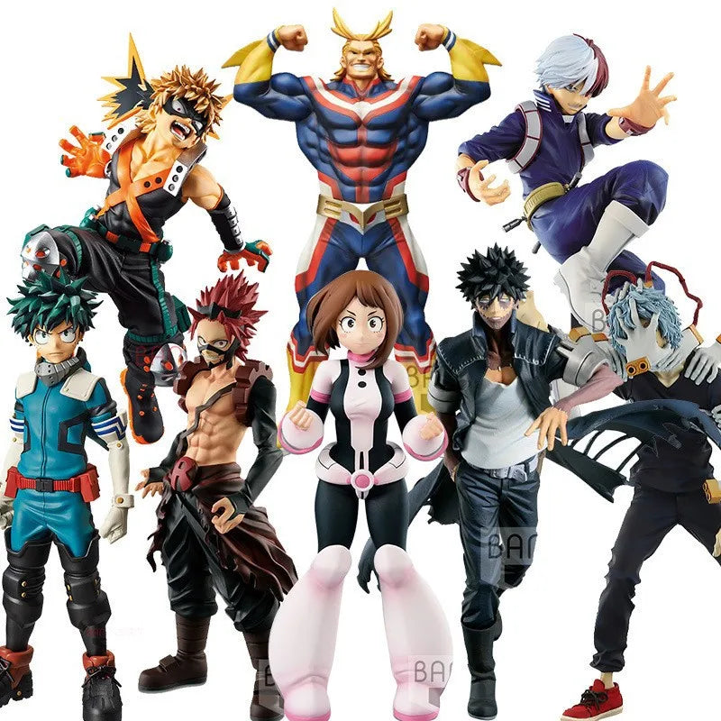 Hot My Hero Academia Anime Figure Shoto Bakugou Boku Izuku Duke Pvc Large Action Figures Anime Character Gift Collection Series