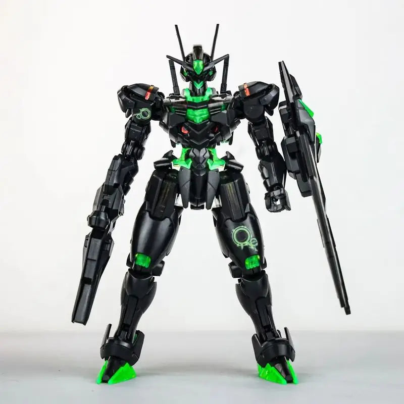 Green Robot Fluorescent Assembly Model Kit Action Figure Statue Collection - Birthday Gift Plastic Model Toy