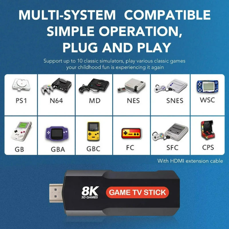 Q9 Retro Console 8K  10000+ Gaming Video Game Console Dual Wireless Controller Retro Classical Game For Children Gifts