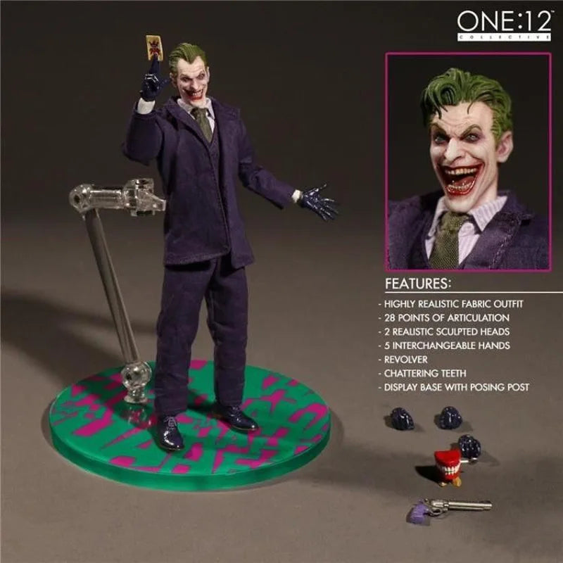 Mezco One 12 X-Mem Wolverine Batman Figures Green Arrow Punisher Frankenstein The Joker Action Figure Super Heroes Series Toys