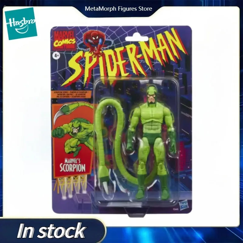 Original Hasbro Marvel Legends Series SPIDER MAN Scorpion Anime Figure Toy Gift Ornament