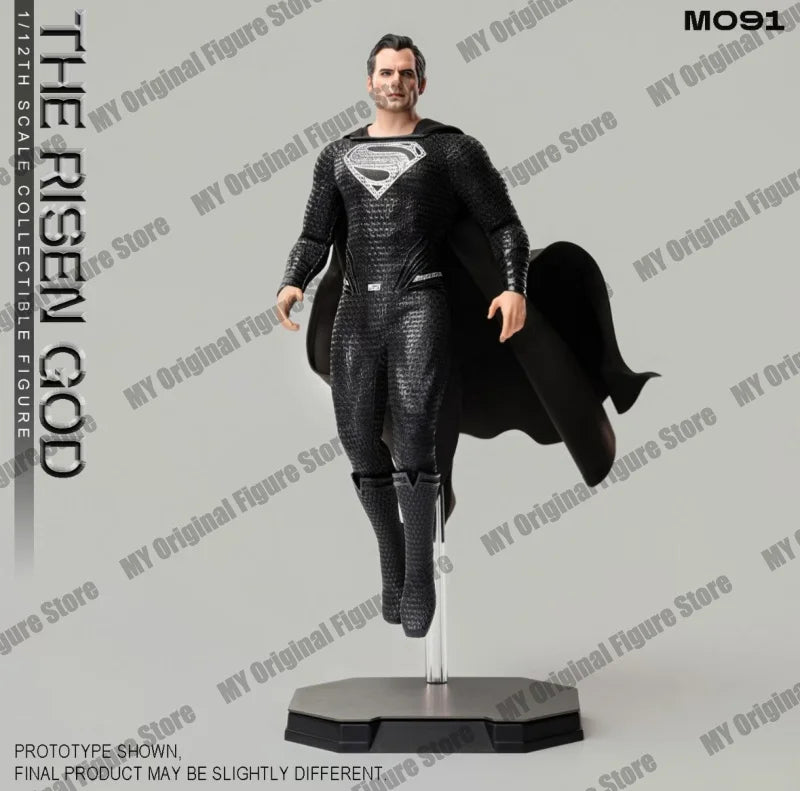 NEW Manipple Stutio The Risen God Black Superman Action Figure M091 DC Zack Snyder'S Justice League Figures 1/12 Super Man Toy
