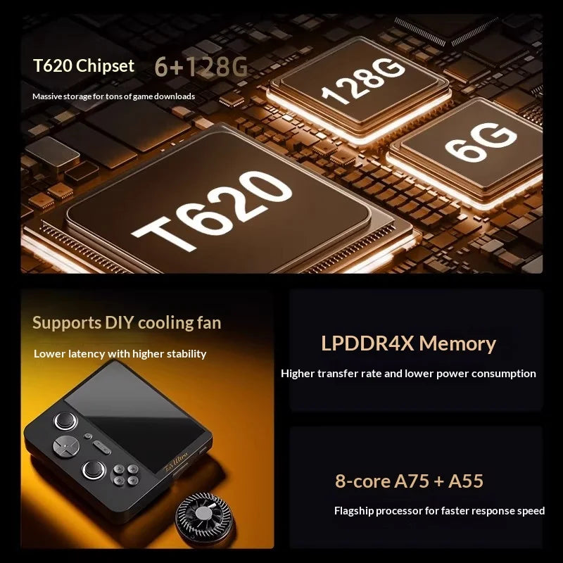 GAMEMT E5 Ultra Game Console 5" 1280*720 60Hz IPS Touch Screen 5000mAh Hall-Effect Joystick Portable Android Handheld Consoles