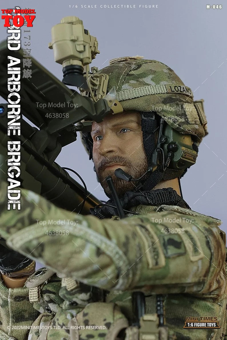 mini times toys M046 1/6 Scale USA 173rd Airborne Brigade Male Soldier Action Figure Body Doll Full Set for Collectible Toy