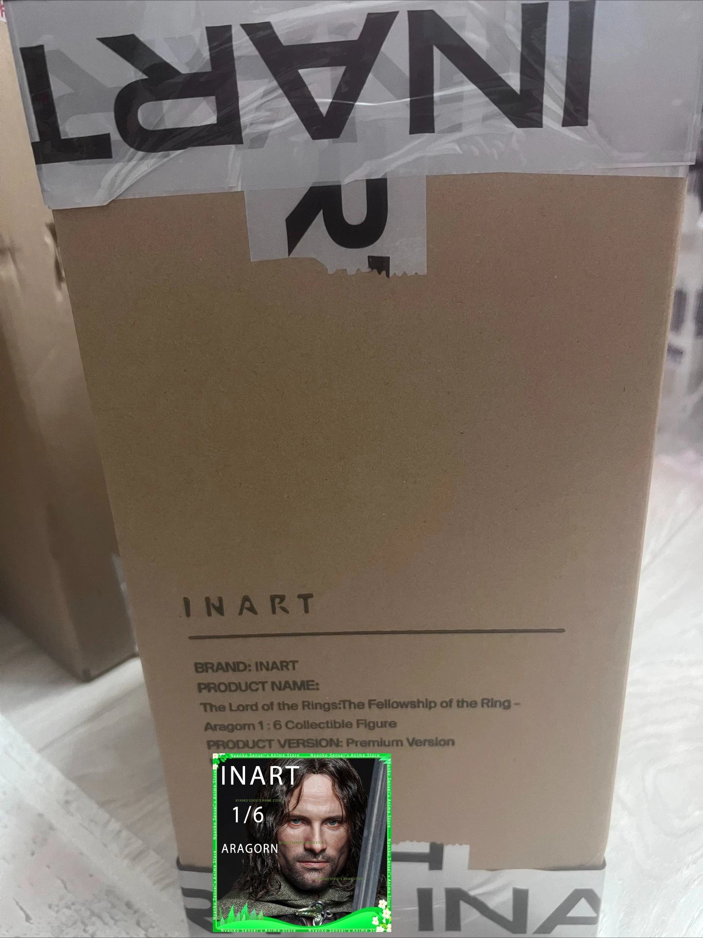 In Stock INART Queen Studios Aragorn The Lord of The Rings AG-A005S1  Rooted Hair Ver. Collectible Action Figure Anime Model Toy