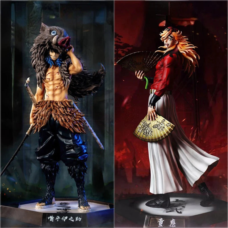 Anime Demon Slayer Kimetsu No Yaiba Figure Giyuutarou Daki Kokushibo Tsugikuni Yoriichi Douma Inosuke Action Figures Model Toys