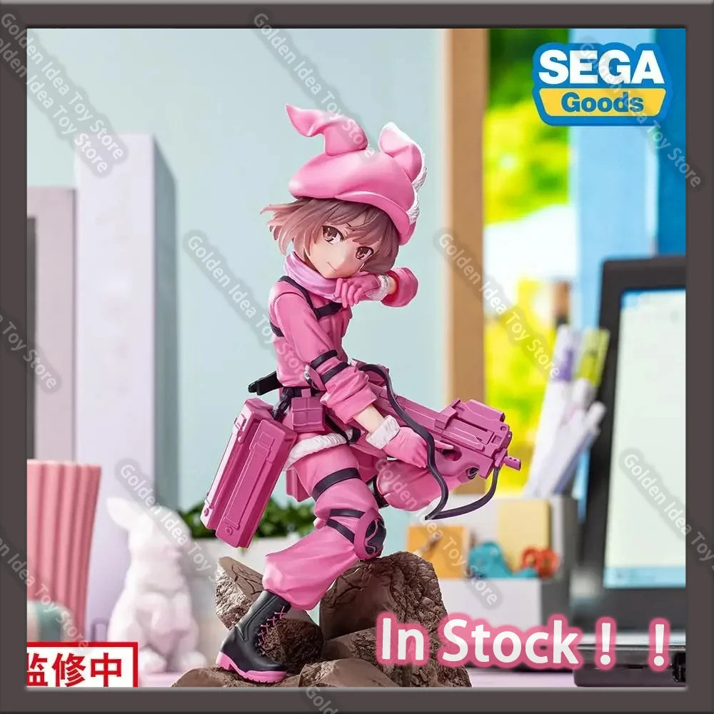 IN Stock SEGA Original Gun Gale Online Llenn Kohiruimaki Karen Anime Action Figure Toys Collectible Desk Decor Model Toy Gifts