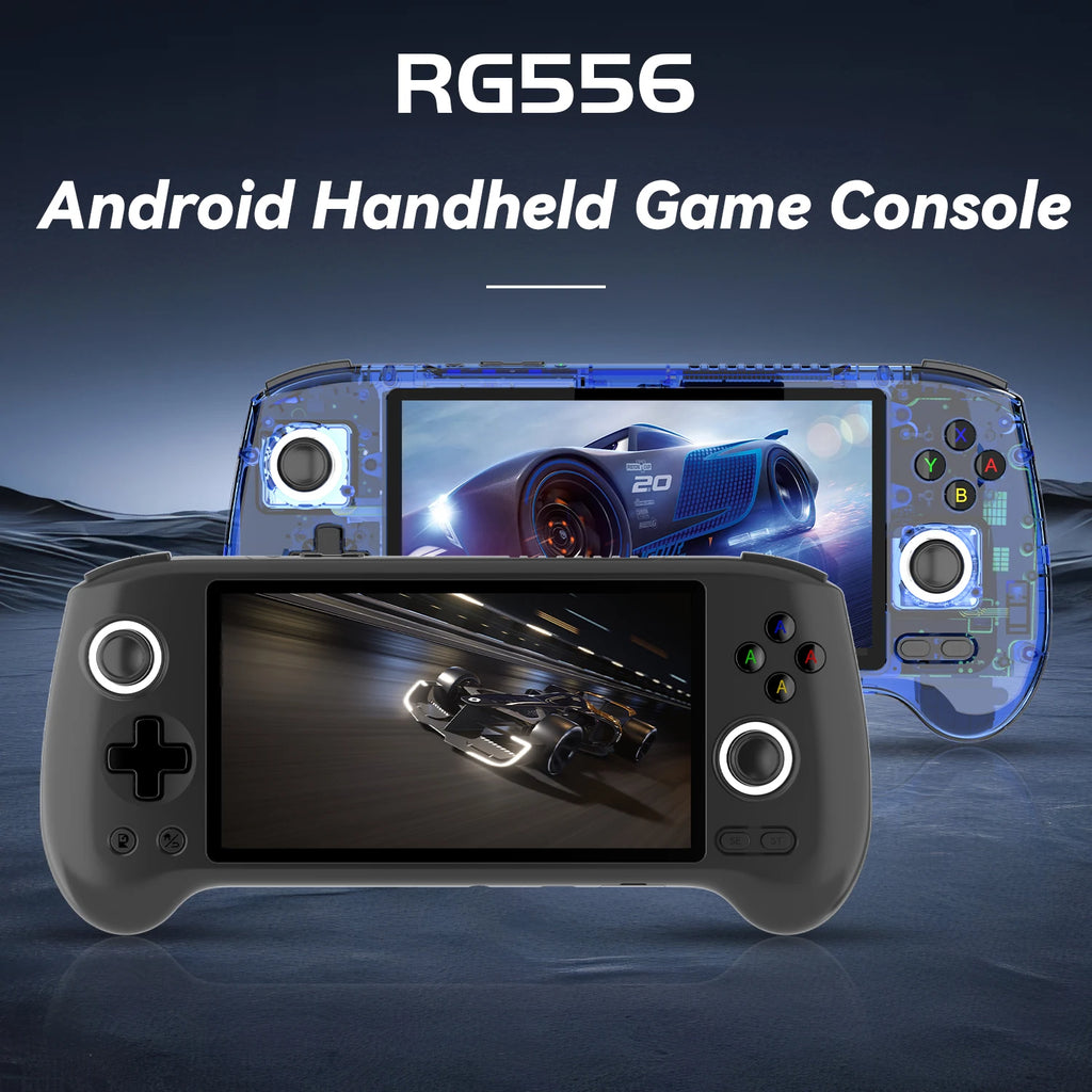 Retro Gaming Console RG556 Android 13 OS 5.48-inch AMOLED display 5500mAh battery WiFi, Bluetooth, wireless connectivity Retro v