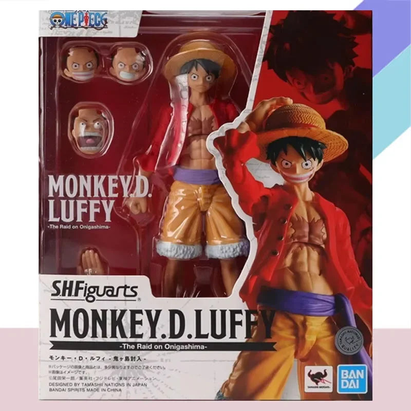 In Stock BANDAI Original Box S.H.Figuarts EUSTASS.KID LUFFY Anime Action Figure Model Toy Gift for Kid Foam Box Packaging