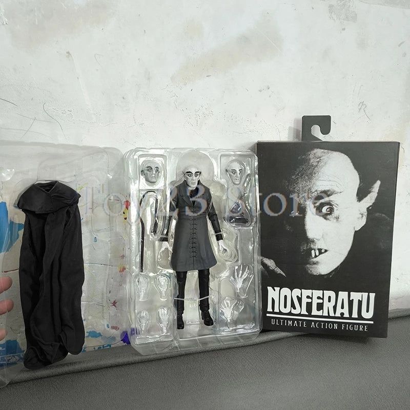 NECA Ultimate Black and White Horror Count Orlok Nosferatu Action Figure Model Toys Christmas Gift