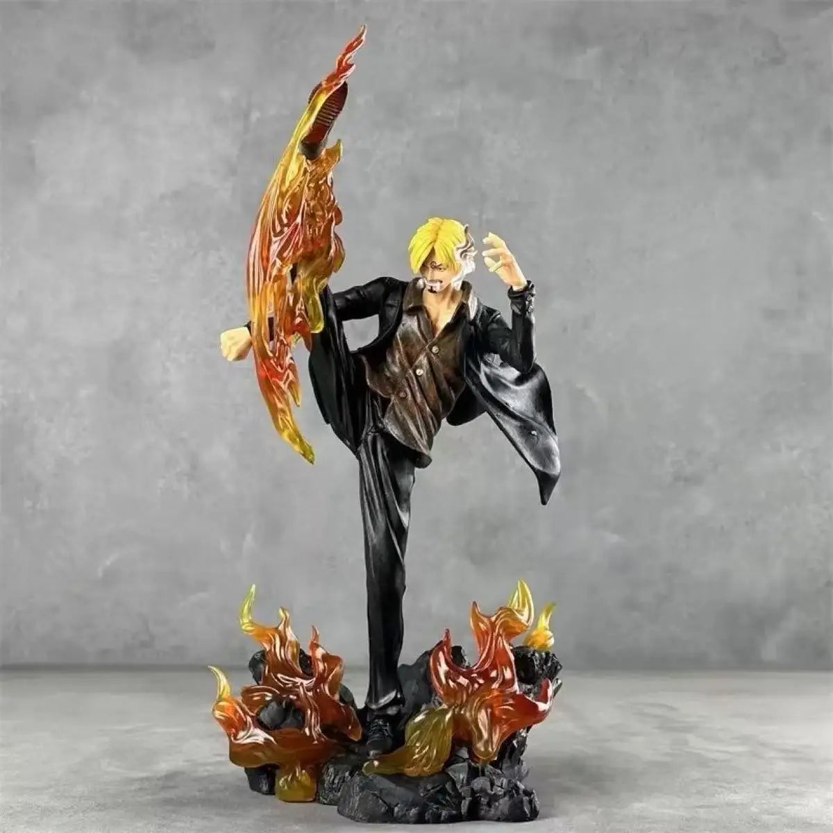 30cm Anime One Piece Figure Kick The Leg Sanji GK Statue Action Figures Doll Collection Model Toys Gift